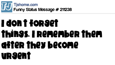 status message box