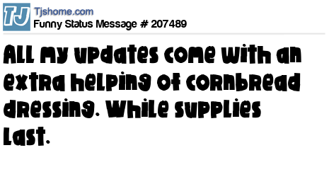 status message box
