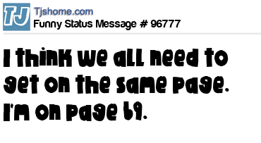 status message box