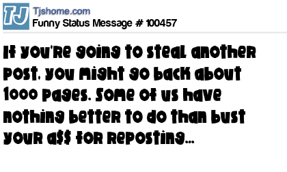status message box