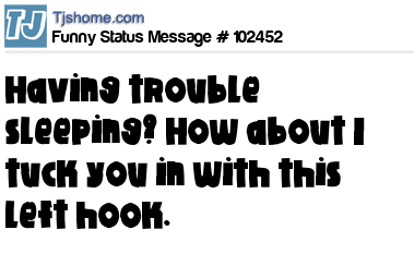 status message box