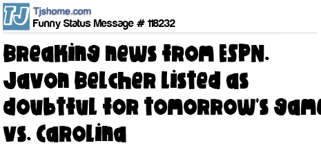 status message box
