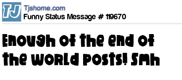 status message box
