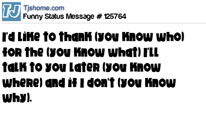 status message box