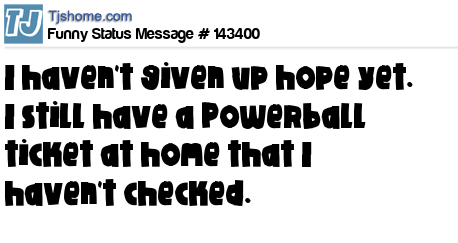 status message box
