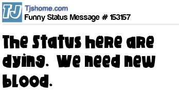 status message box