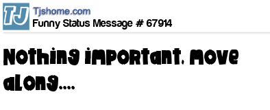 status message box