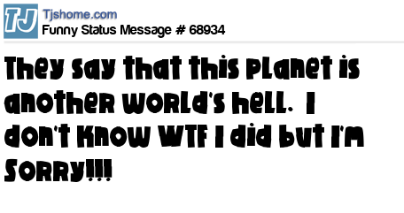 status message box