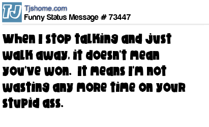 status message box
