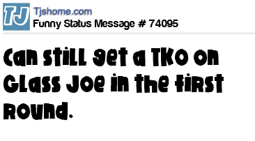 status message box