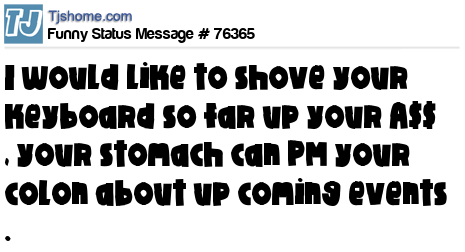 status message box