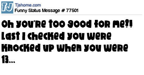 status message box
