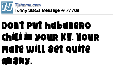 status message box