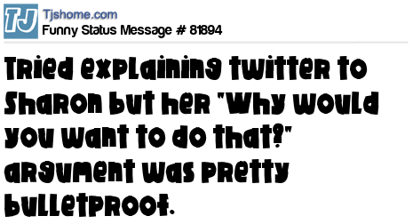 status message box