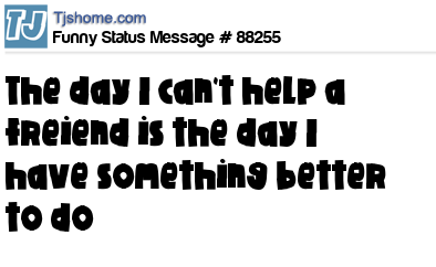 status message box