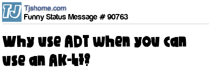 status message box