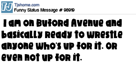 status message box